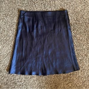 Aritzia Babaton Mini Slip Skirt Blue  Size 10